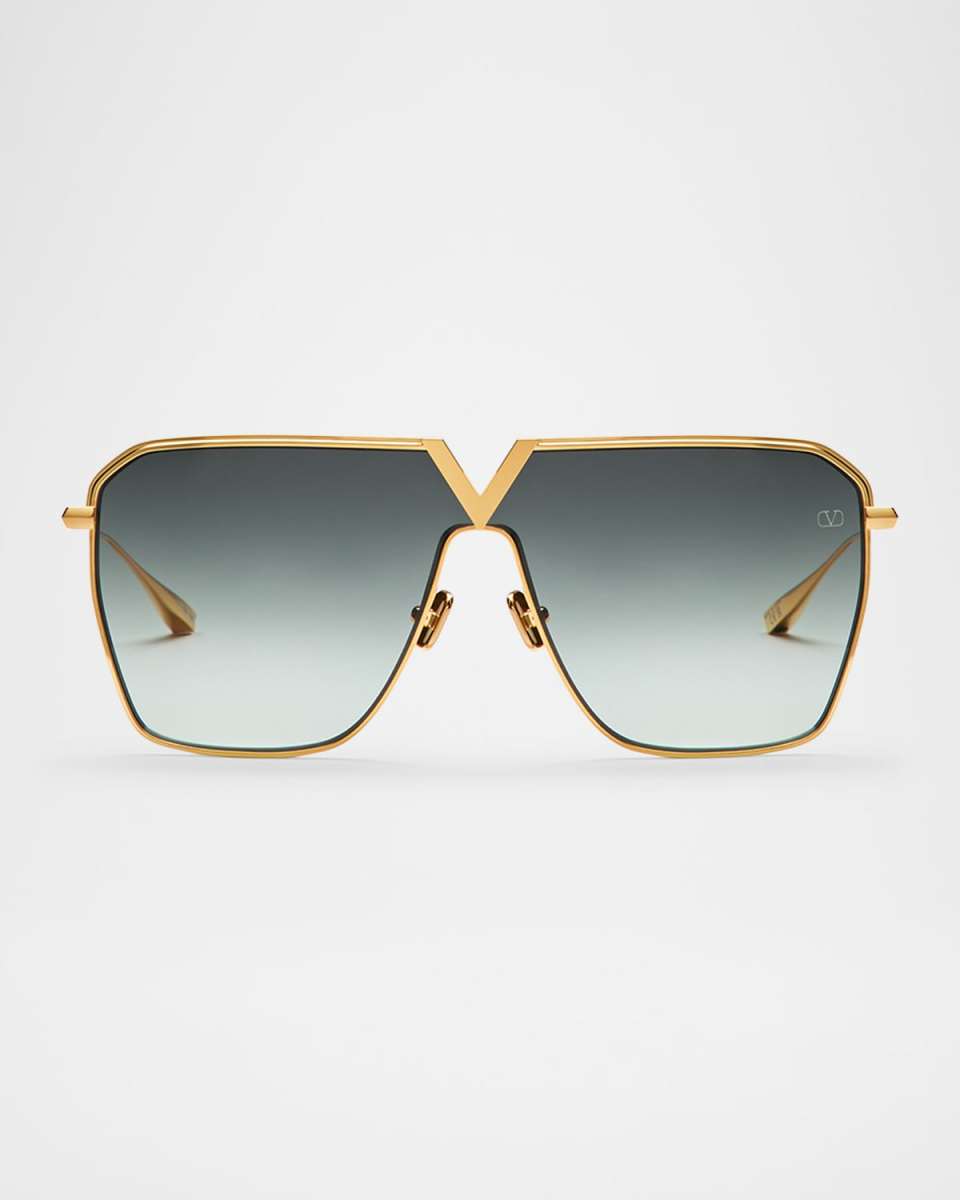 V-Goldshield Titanium Square Sunglasses
